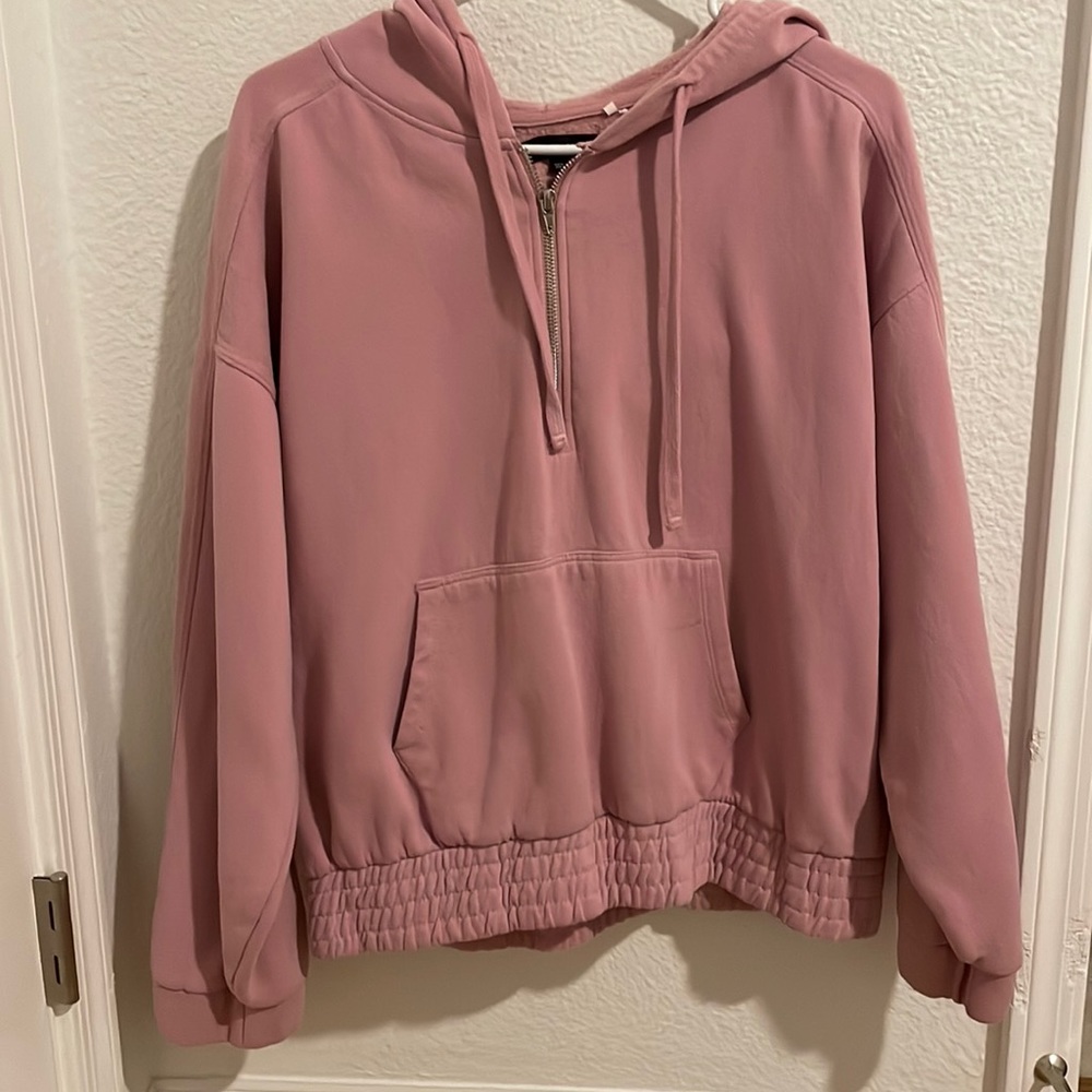 Pink Hoodie/ Quarter Zip
